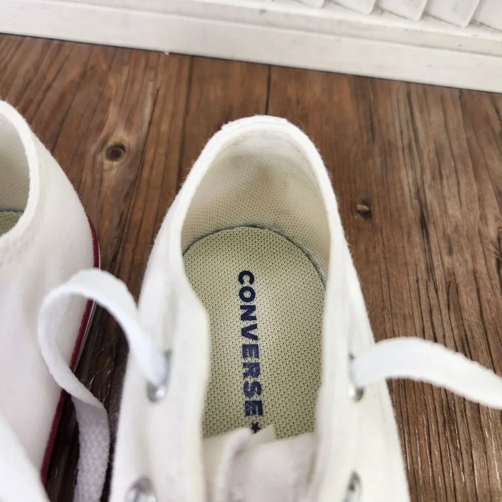 Converse Chuck Taylor All Star Infant Size 9 Optical White Canvas Shoes 7J256